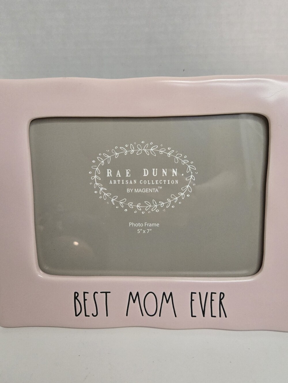 Rae Dunn Pink 'Best Mom Ever' Ceramic 5x7 Picture Frame